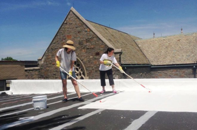 white roofs, white roofs climate change, sustainable white roofs, green roofs, scientific study, eco-friendly roofs, roof gardens, climate change, Lawrence Berkeley National Laboratory, Stanford University study, environmental study, heat island effect, reflective roofs