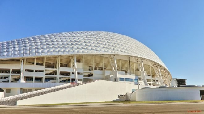 Sochi, Russia, 2014 Winter Olympic Games, Fisht Olympic Stadium, Populous, Burro Happold, Vector Foiltec, Faberge, opening ceremony, Putin, IOC