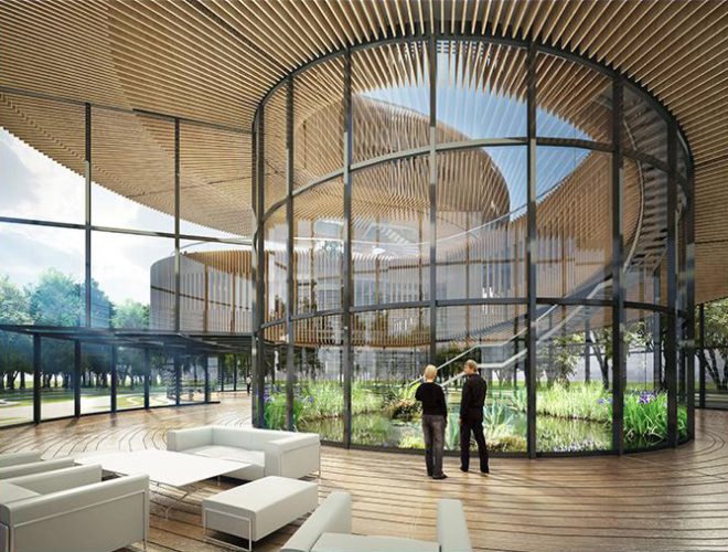 Vincent Callebaut Architectures, Vincent Callebaut, Flavours Orchard, eco-district China, China sustainable architecture, China architecture, China masterplan, sustainable masterplan, solar power, wind power, wind turbines, futuristic city, smart energy grid