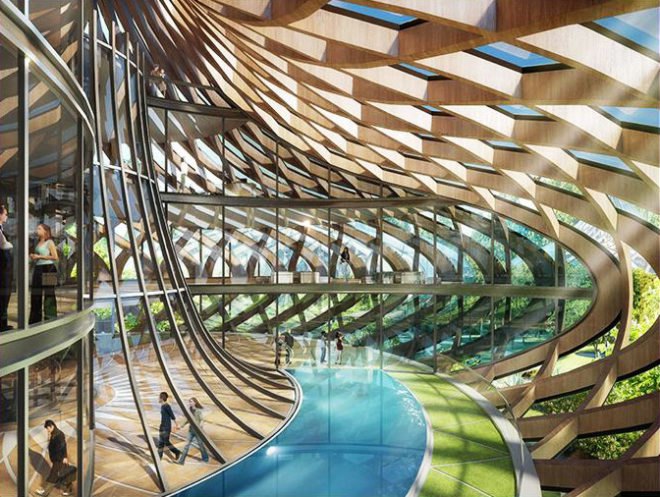 Vincent Callebaut Architectures, Vincent Callebaut, Flavours Orchard, eco-district China, China sustainable architecture, China architecture, China masterplan, sustainable masterplan, solar power, wind power, wind turbines, futuristic city, smart energy grid