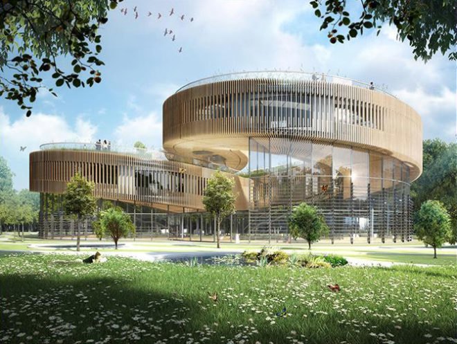 Vincent Callebaut Architectures, Vincent Callebaut, Flavours Orchard, eco-district China, China sustainable architecture, China architecture, China masterplan, sustainable masterplan, solar power, wind power, wind turbines, futuristic city, smart energy grid
