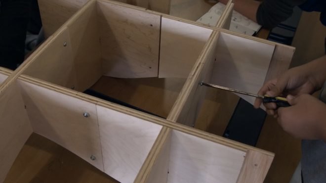 studio h, project h, cnc router, carl bass, realm charter school, middle school students, design/build, x-space library, STAX, STAX shelves, kickstarter, library kickstarter, emily pilloton