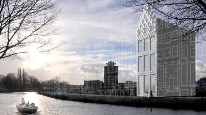 green design, eco design, sustainable design, DUS Architects, 3d Printed Canal House, Kamermaker, room builder printer, giant 3d printer