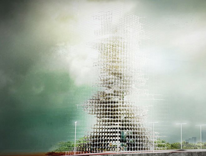 evolo skyscraper competition, evolo skyscraper competition 2014, skyscraper design, high-rise design, green skyscrapers, green towers, tower design, carbon pollution, air pollution, architecture competition 2014, wooden towers, wooden skyscrapers