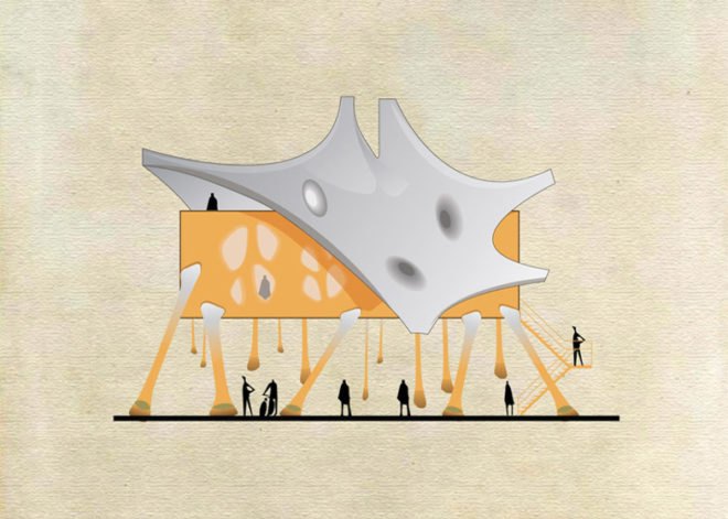 Federico Babina, archist, 20th century art, art, architecture, archibet, archicine, building art, architecture illustrations, cross sections, iconic art