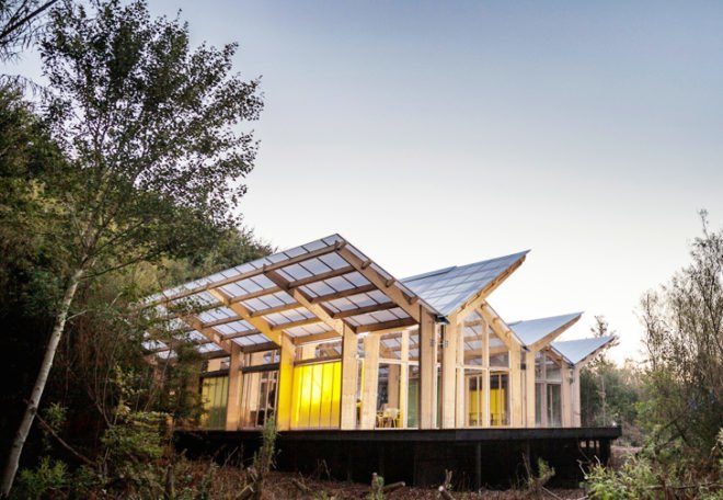 Spektrum Arkitekter, Fjelstervang community hub, Fjelstervang Village, northern Denmark architecture, danish architecture, danish architects, multi-purpose spaces, community centers, recreational spaces, timber structure, wooden architecture, transparent roofs
