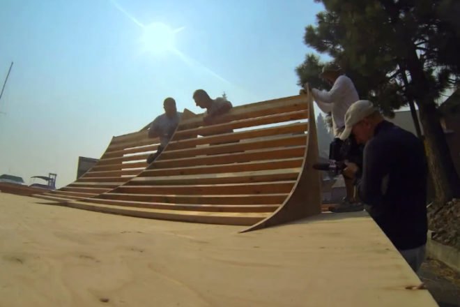 Floating Skate Ramp, Visit California, floating ramp, bob burnquist, lake tahoe, skate boarding, skate ramp