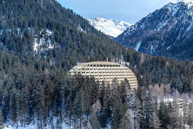 OIKOS Davos Hotel, Davos Hotel Switzerland, Davos Hotel facade, unbuildable facade, digitally fabricated facade, intelligent facade, undulating facade system, Wilhelm+Partner, German architects, Munich architects
