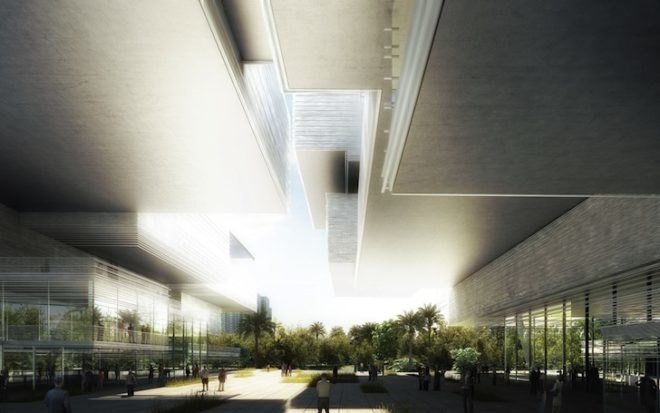 MenoMenoPiu, MenoMenoPiu Architects, Taichung, Atelier Castro Denissof, wind power, Taichung City Cultural Center, Taiwan, sustainable architecture, green roof, solar power, air pollution, Taichung gateway park, Taiwan tower
