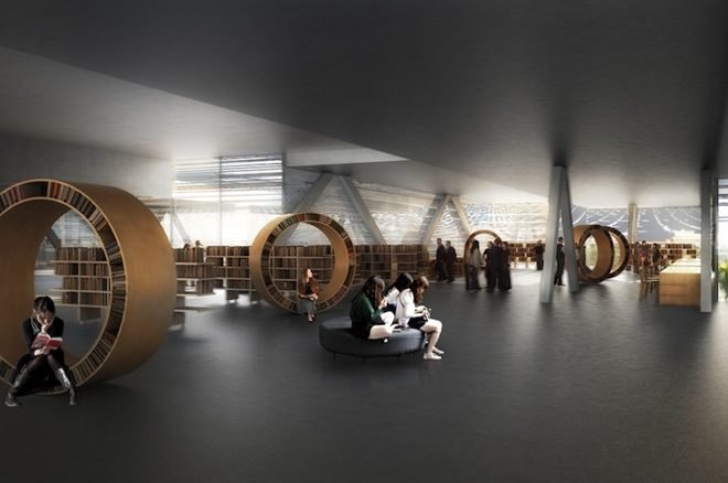 MenoMenoPiu, MenoMenoPiu Architects, Taichung, Atelier Castro Denissof, wind power, Taichung City Cultural Center, Taiwan, sustainable architecture, green roof, solar power, air pollution, Taichung gateway park, Taiwan tower