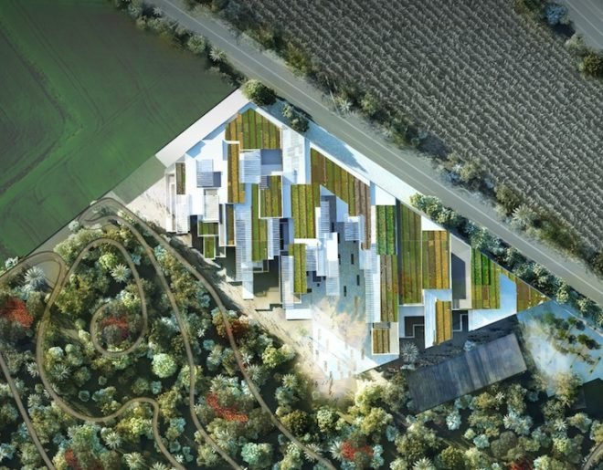 MenoMenoPiu, MenoMenoPiu Architects, Taichung, Atelier Castro Denissof, wind power, Taichung City Cultural Center, Taiwan, sustainable architecture, green roof, solar power, air pollution, Taichung gateway park, Taiwan tower