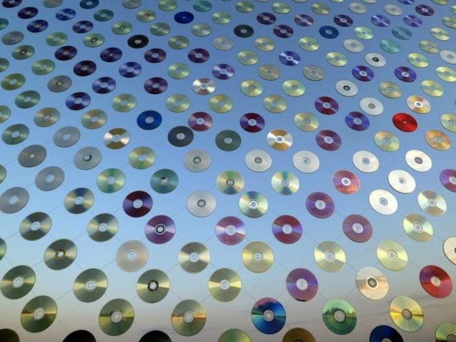 recycled cds, cds, mirror culture, community art, community art project, Ignatov Architects, Borislav Ignatov, varna, bulgaria, Sea Garden public park, European Capital of Culture 2019
