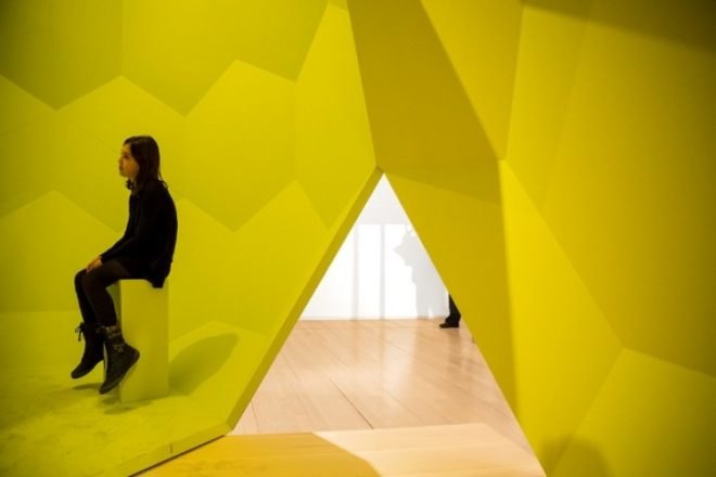 Futuristic Pod Sculpture by Pedro Sousa, art, MART museum, Italy, neon-colored lounges, Rudolf Steiner, modern art, portuguese designers, sculpture,