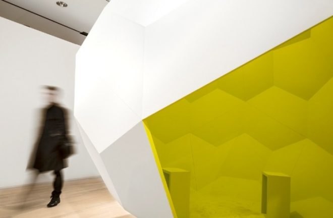 Futuristic Pod Sculpture by Pedro Sousa, art, MART museum, Italy, neon-colored lounges, Rudolf Steiner, modern art, portuguese designers, sculpture,