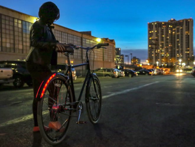 Revolights, Arc, Revolights arc, bicycles, bike light, bike brake light, bicycle safety, green transportation, sustainable transportation, green design, sustainable design, led, light