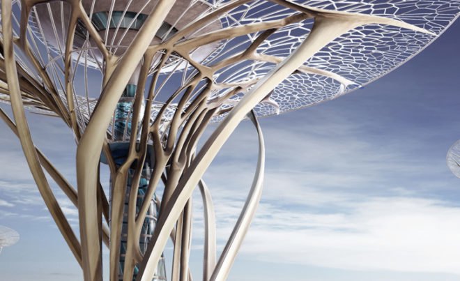 Sand Babel Tower, Sand Babel skyscraper, 3D Printed Tower, Solar-Powered Tower, 3d printing, 3d printing technology, green skyscraper, evolo 2014, evolo skyscraper, evolo skyscraper competition