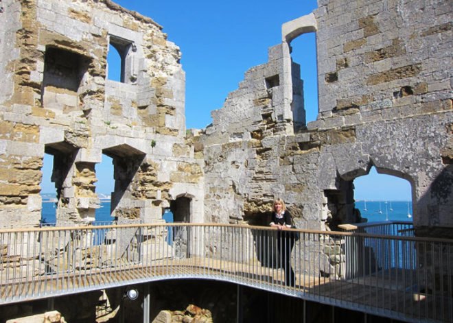 Studio Levitate, Sandsfoot Castle walkway, lightweight walkway, castle conservation UK, castles UK, green renovation, lightweight architecture, ruined castles UK, UK architecture heritage, UK architects, Dorset architecture