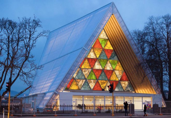 Shigeru Ban Christchurch Cathedral, New Zealand, eco architecture, green architecture, cardboard church, cardboard architecture, disaster relief architecture