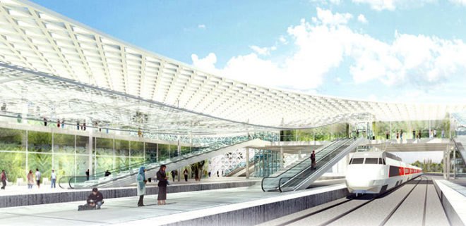 green design, eco design, sustainable design, Silvio d'Ascia Architecture, Omar Kobite Architecture, Eric Giudice Architects, high speed railway station, louver, Morocco high speed rail, Kenitra Station