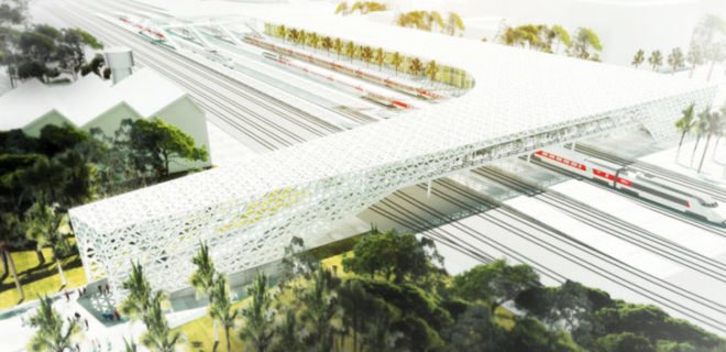 green design, eco design, sustainable design, Silvio d'Ascia Architecture, Omar Kobite Architecture, Eric Giudice Architects, high speed railway station, louver, Morocco high speed rail, Kenitra Station