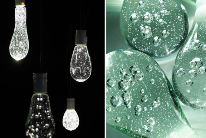 Torafu Architects, Milan Furniture Fair, whimsical light installation, recycled fluorescent lamps, Water Balloon room, Art, energy efficiency, Recycled Materials, Milan Furniture Fair,