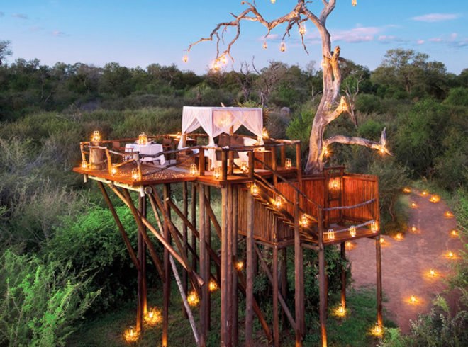 green design, eco design, sustainable design, African Safari resort, treehouses, treehouse resort, Lion Sands Game Reserve, Eco resort, eco luxury, Sabie River