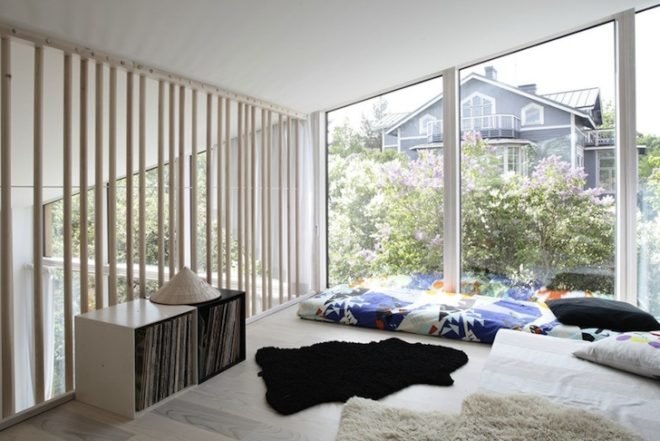 Baby boomers, house M-M, multigenerational housing, multigenerational architecture, Helsinki, tuomas siitonen, kinked roof, underfloor heating, underfloor cooling, multigenerational home, timber facade