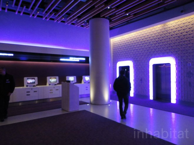 green design, eco design, sustainable design, LEED Gold Hotel, LEED Gold Manhattan, Yotel, Times Square Hotel, sustainable hotel manhattan, LEGO Wall