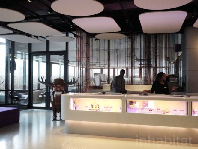 green design, eco design, sustainable design, LEED Gold Hotel, LEED Gold Manhattan, Yotel, Times Square Hotel, sustainable hotel manhattan, LEGO Wall