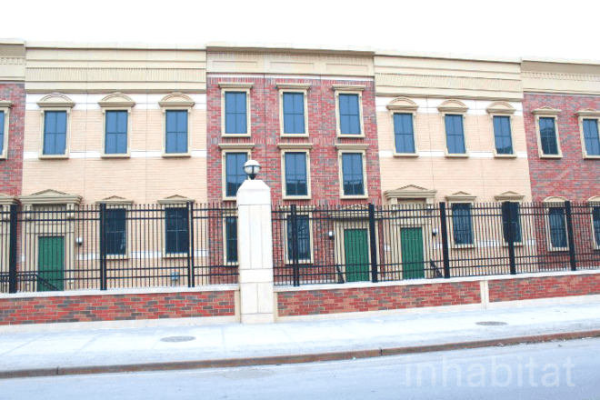 bronx townhouses, bronx townhouses coned, hidden coned station, fake facades, fake facades nyc, secret buildings nyc, Mott Haven Electric Substation, con ed, consolidated edison, mott haven, bronx coned station, weird buildings nyc