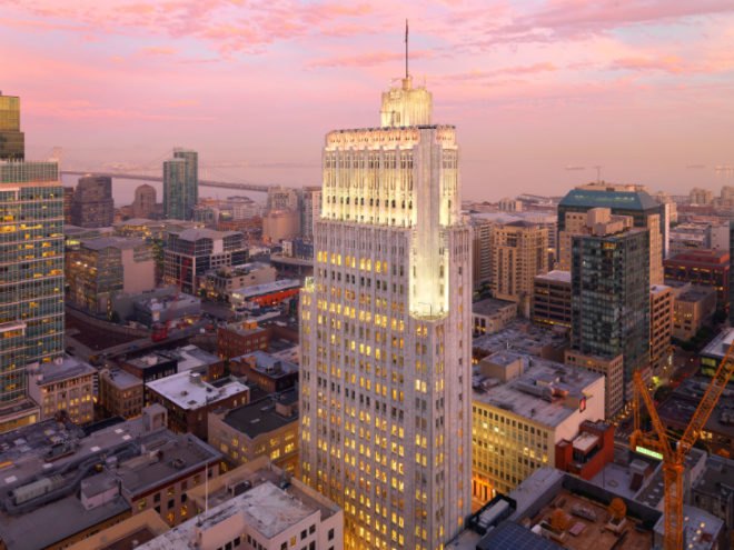 140 New Montgomery, Perkins Will, eco office tower, historic renovation, green renovation, san francisco, eco skyscraper