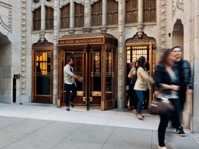 140 New Montgomery, Perkins Will, eco office tower, historic renovation, green renovation, san francisco, eco skyscraper