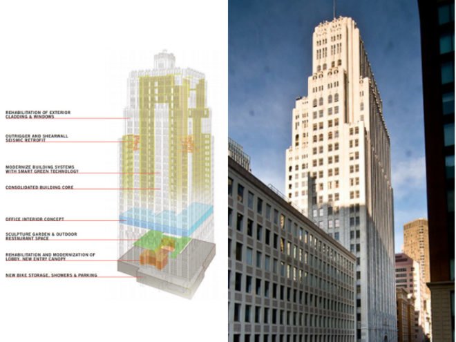 140 New Montgomery, Perkins Will, eco office tower, historic renovation, green renovation, san francisco, eco skyscraper