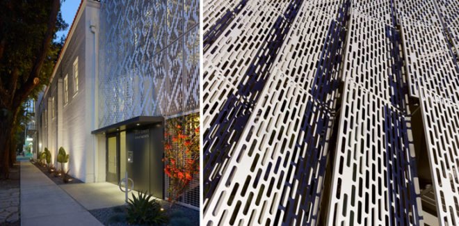Koning Eizenberg Architecture (KEA), santa monica architects, 28th street apartments, 28th street ymca, californian architects, california architecture, green renovation, housing renovation, photovoltaics, cross-ventilated building