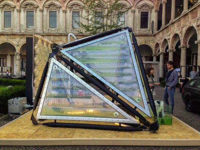 Urban Algae Canopy by ecoLogic Studio at Expo Milano 2015, custom designed ETFE cladding system, reactive bio-digital architecture by ecoLogic Studio, special CNC welding technology, organic canopy for Future Food District project by Carlo Ratti Associati, Bio-digital architecture at Expo Milano 2015, ecoLogic Studio combine technology and biology, responsive algae canopy by ecoLogic Studio, responsive bio-digital canopy at Expo Milano 2015,