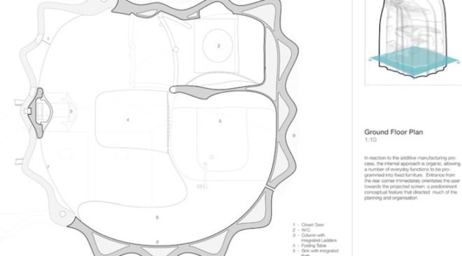 3d printing, 3d printed homes, 3M futureLAB, peter ebner, munich, UCLA, UCLA architecture and urban design, small transportable living, tiny houses, tiny homes, oculus window, renzo piano, diogene
