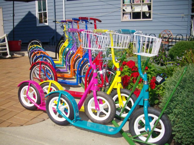 amish made scooters, kick scooters, scooter design, bike design, green transportation, scooters Amish, Hoffman House farm, Hoffman House scooters, Pennsylvania scooters, handmade scooters