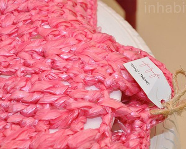 Diana Rayyan, Ateeq, upcycled plastic bags, Trochet, plastic objects, Milan Design Week 2014, Art, Green Home decor, Recycled Materials, Milan Furniture Fair,