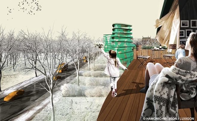 avenue foch, arc de triomphe, Hamonic+Masson, Champs-Élysées, pedestrian avenue, woodland park, Place de l'étoile, mixed-use development, paris mayoral elections, anne hidalgo, paris