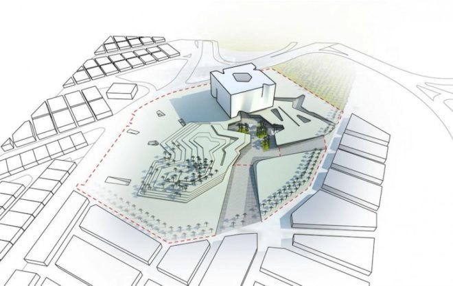 Tripoli, henning Larsen, henning Larsen architects, central bank of Libya, Libya, environmentally friendly, underground houses, berber, Libya architecture, bank headquarters, bank headquarters design, green belt of Tripoli, sustainable building