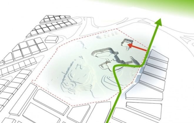 Tripoli, henning Larsen, henning Larsen architects, central bank of Libya, Libya, environmentally friendly, underground houses, berber, Libya architecture, bank headquarters, bank headquarters design, green belt of Tripoli, sustainable building