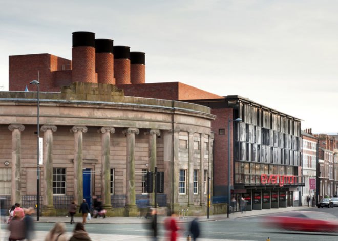 Liverpool, theatre, Everyman Theatre, reclaimed, recycled, BREEAM, theater, brick, auditorium, natural ventilation, sustainable, green, England, Haworth Tompkins
