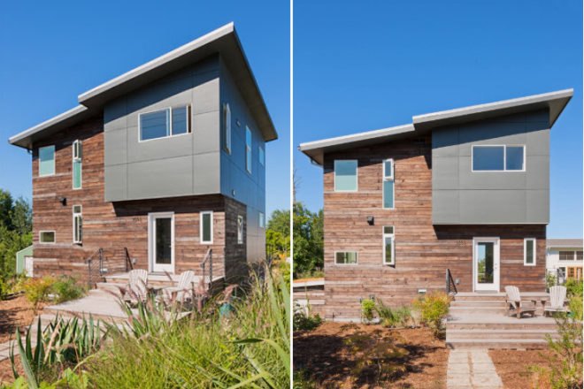 Family Share Residence, b9 Architects, auxiliary dwelling unit, seattle, reclaimed lumber, green home, eco home