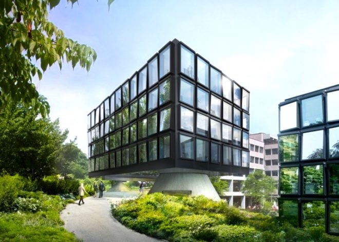 Herzog & de Meuron, Helvetia Headquarters, architecture, Helvetia headquarters fourth extension, office architecture, urban design, swiss architects, swiss architecture,