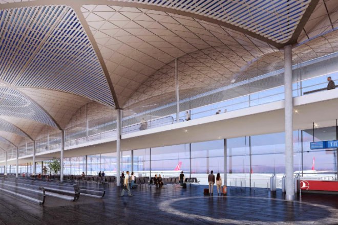 Istanbul Grand Airport, Grimshaw Architects, Haptic Architects, Nordic Office of Architecture, eco airport, daylighting, istanbul, turkey