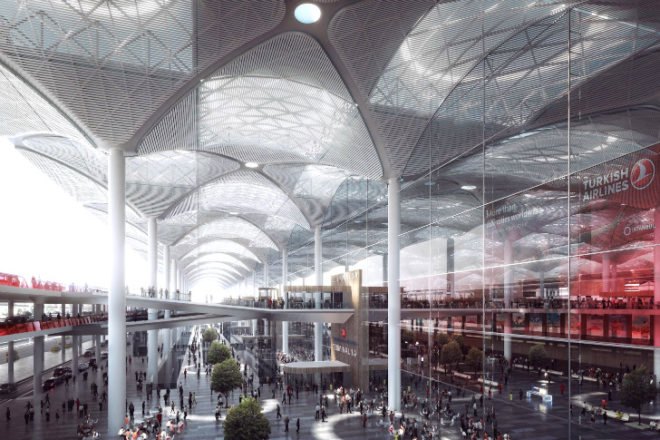 Istanbul Grand Airport, Grimshaw Architects, Haptic Architects, Nordic Office of Architecture, eco airport, daylighting, istanbul, turkey