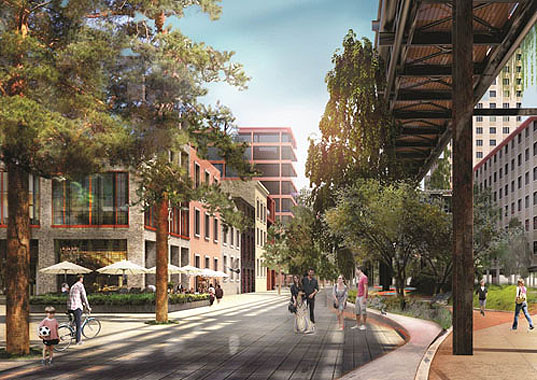 green design, eco design, sustainable design, adaptive reuse, MVRDV, Serp & Molot Factory, Hammer & Sickle Moscow, Elevated park Moscow