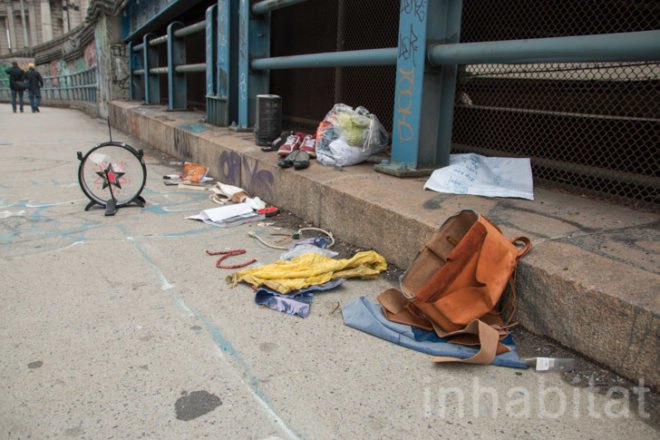 Manhattan Bridge, homeless, impoverished New Yorkers, homeless New Yorkers, shantytown, homeless shelter, makeshift homes, DIY, homeless found living on the Manhattan Bridge