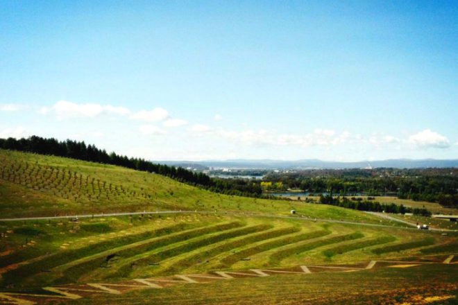 Margaret Whitlam Pavilion, Tonkin Zulaikha Greer, National Arboretum Canberra, Canberra, prefab, eco pavilion, arboretum