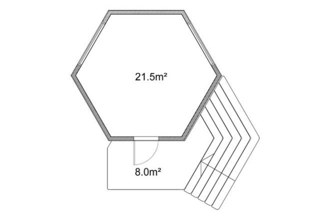 NOA Polyhedral House, Jaanus Orgusaar, noa, garden shed, prefab kit home, polyhedral house, prefab, tiny home